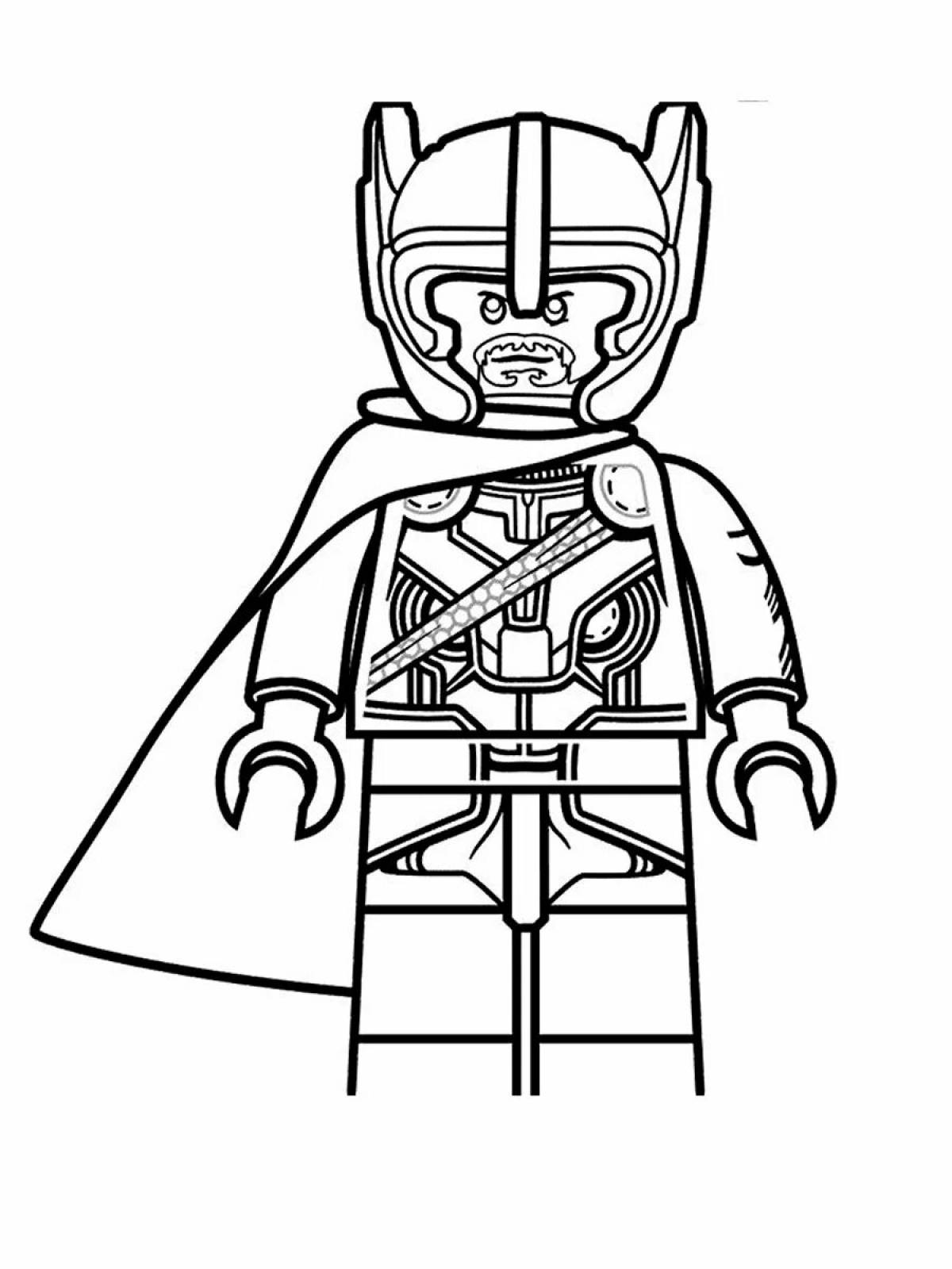 Lego heroes coloring book exploding with color
