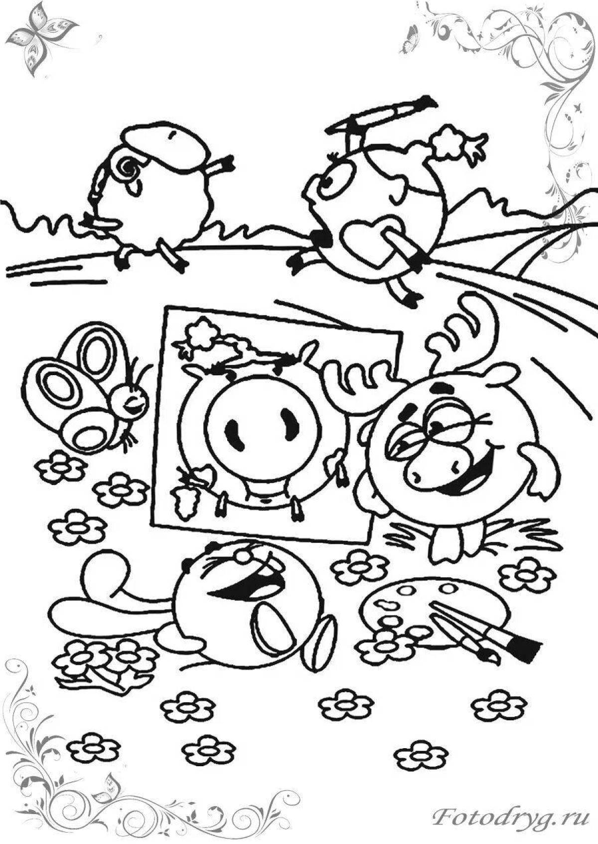 Fun complex coloring pages