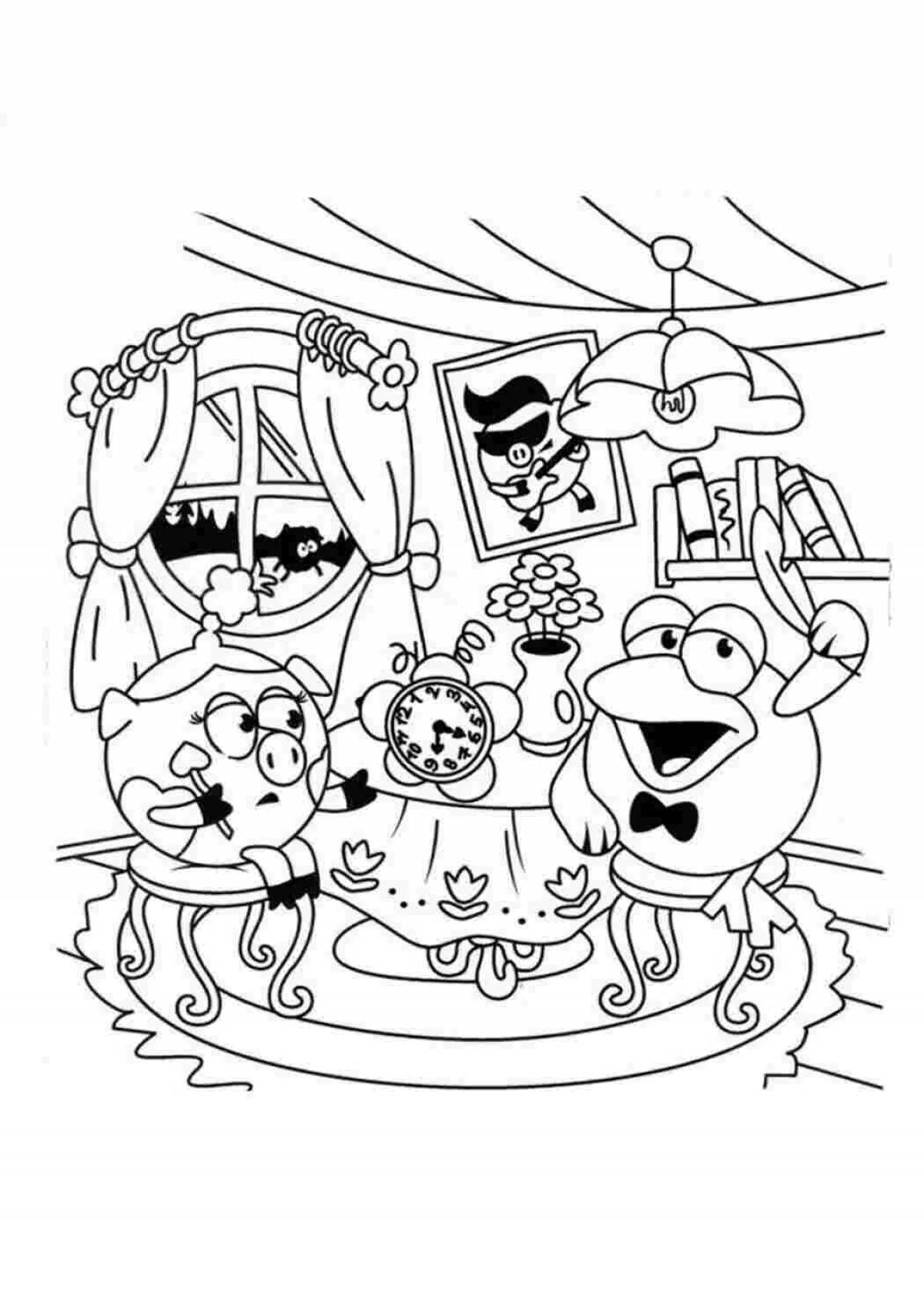 Photo Smeshariki art complex coloring