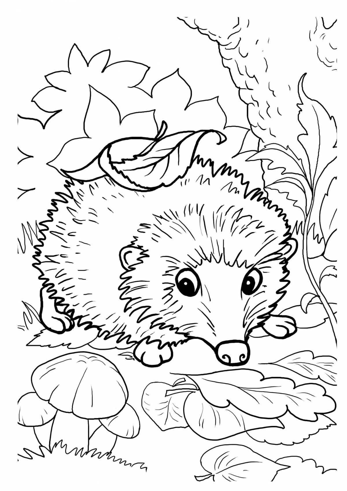 Adorable coloring book attached to stories for children