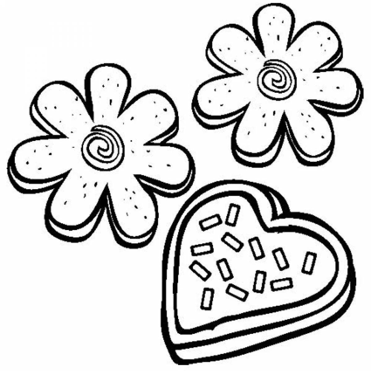 Great gingerbread coloring book