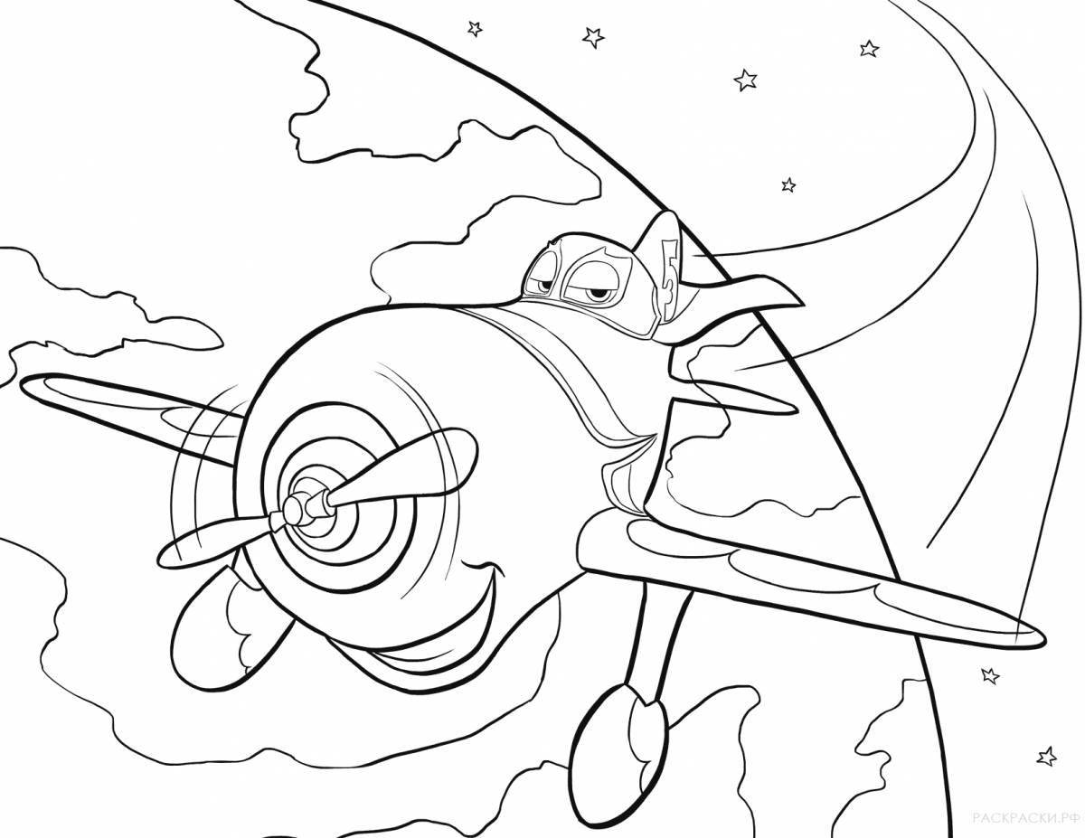 Disney Fun Planes coloring page