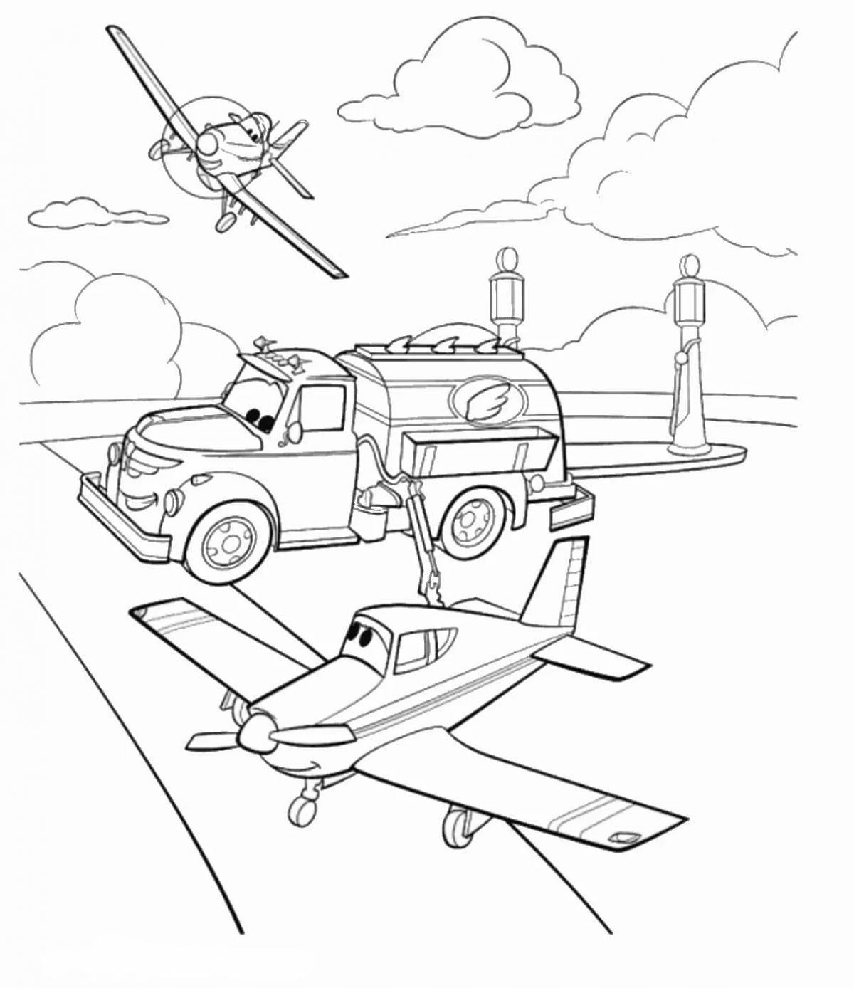 Amazing disney planes coloring book