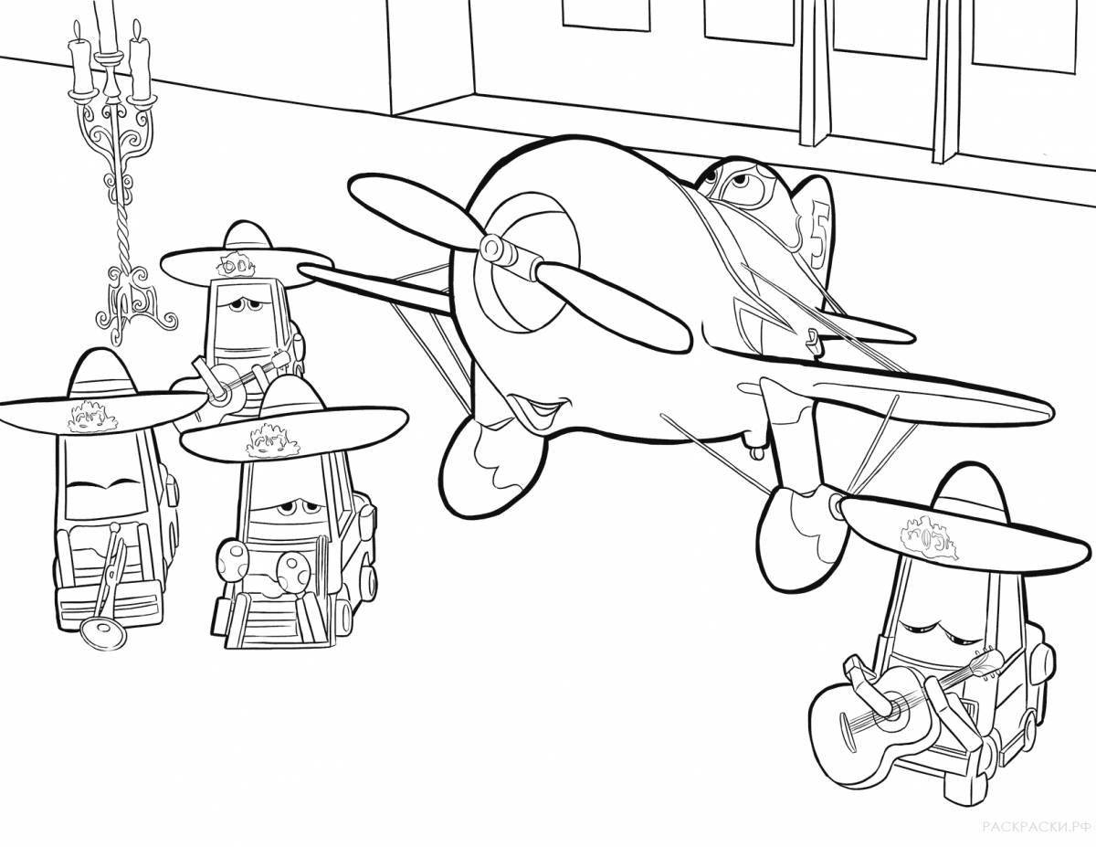 Disney fantasy planes coloring book