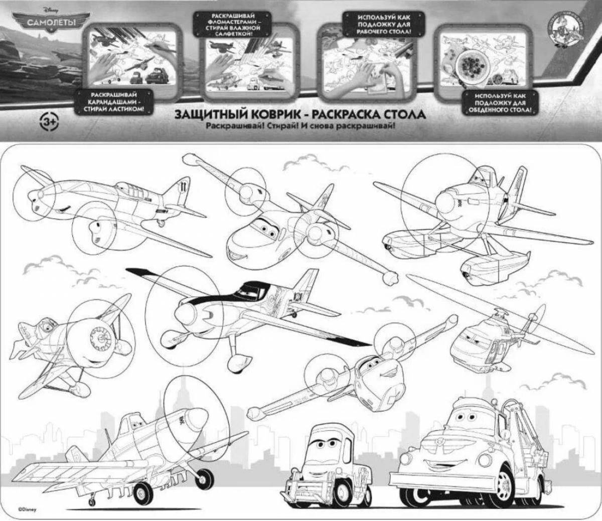 Disney Great Aircraft coloring page