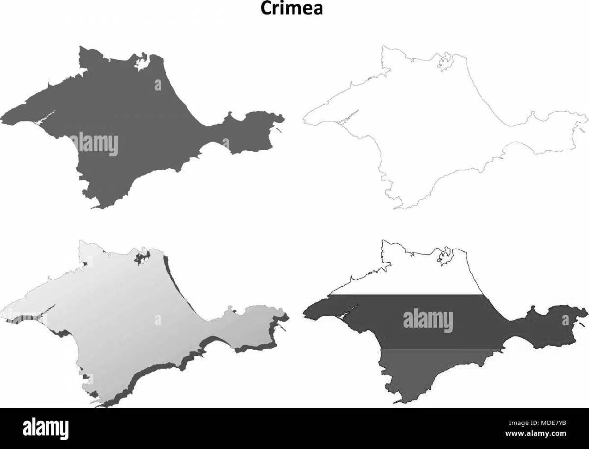 Crimean peninsula coloring page