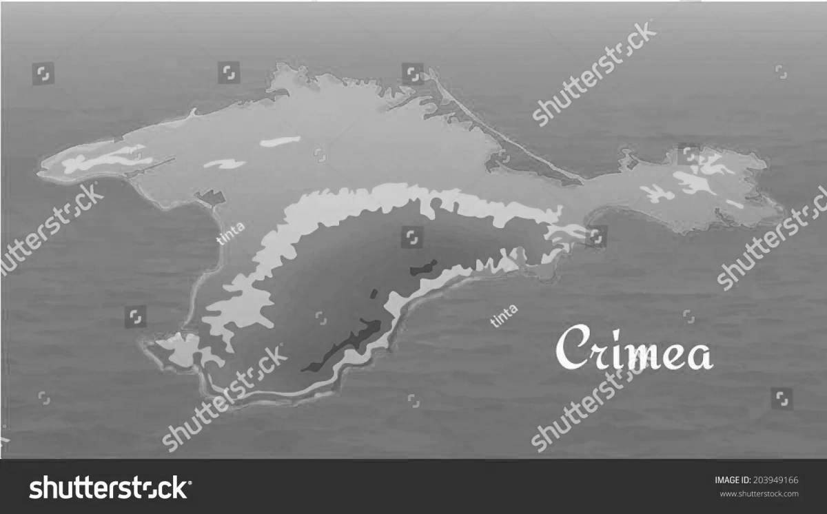 Комплексная раскраска крымский полуостров
