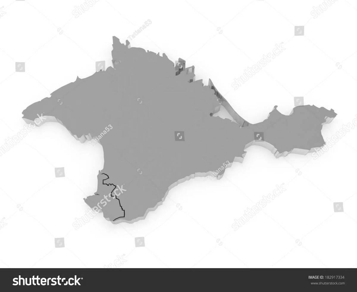 Красочная раскраска крымский полуостров
