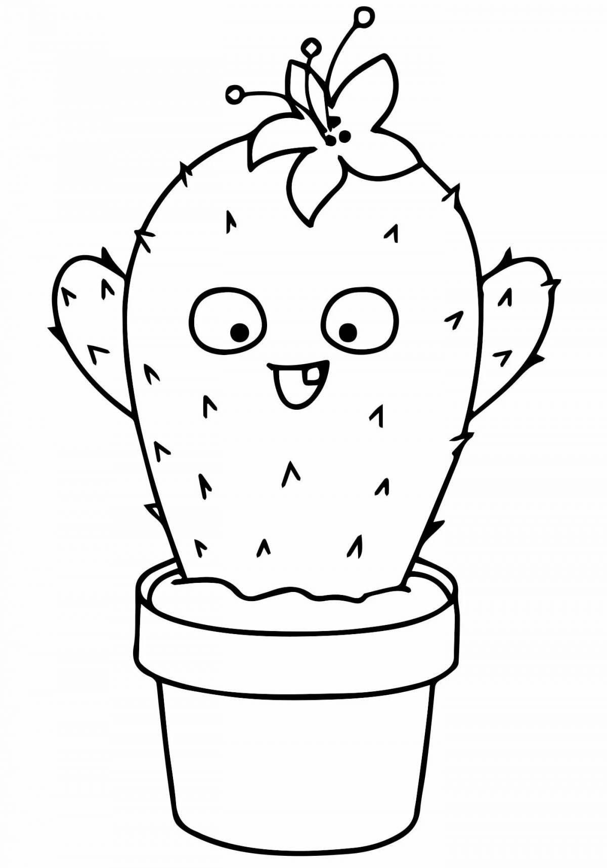 Exquisite potted cactus for children