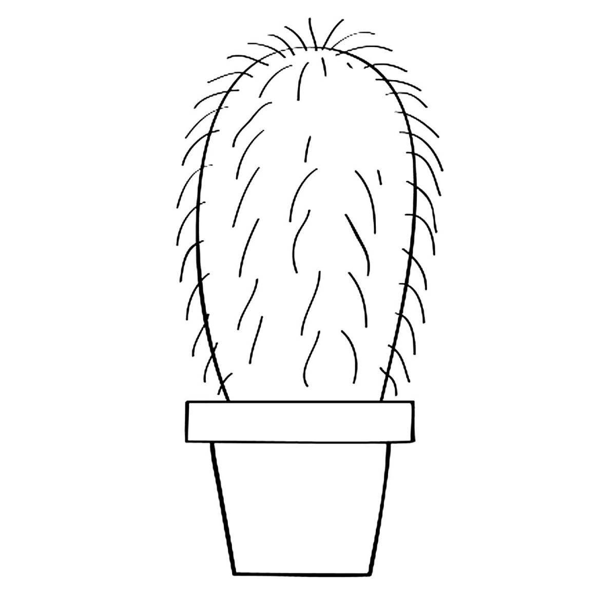 Cactus in pot for kids #2