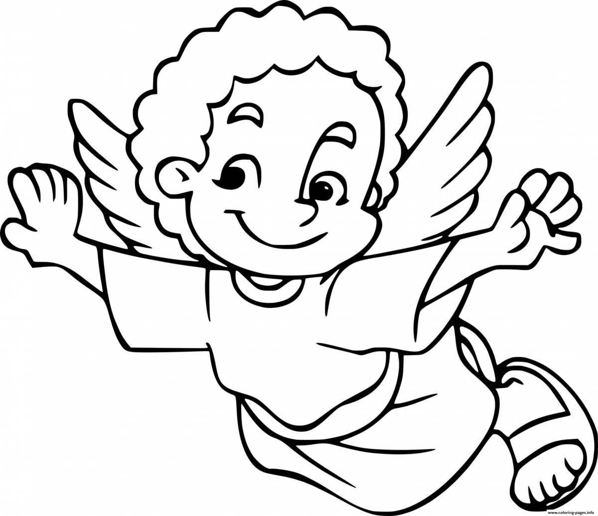 Baby angel precious coloring book