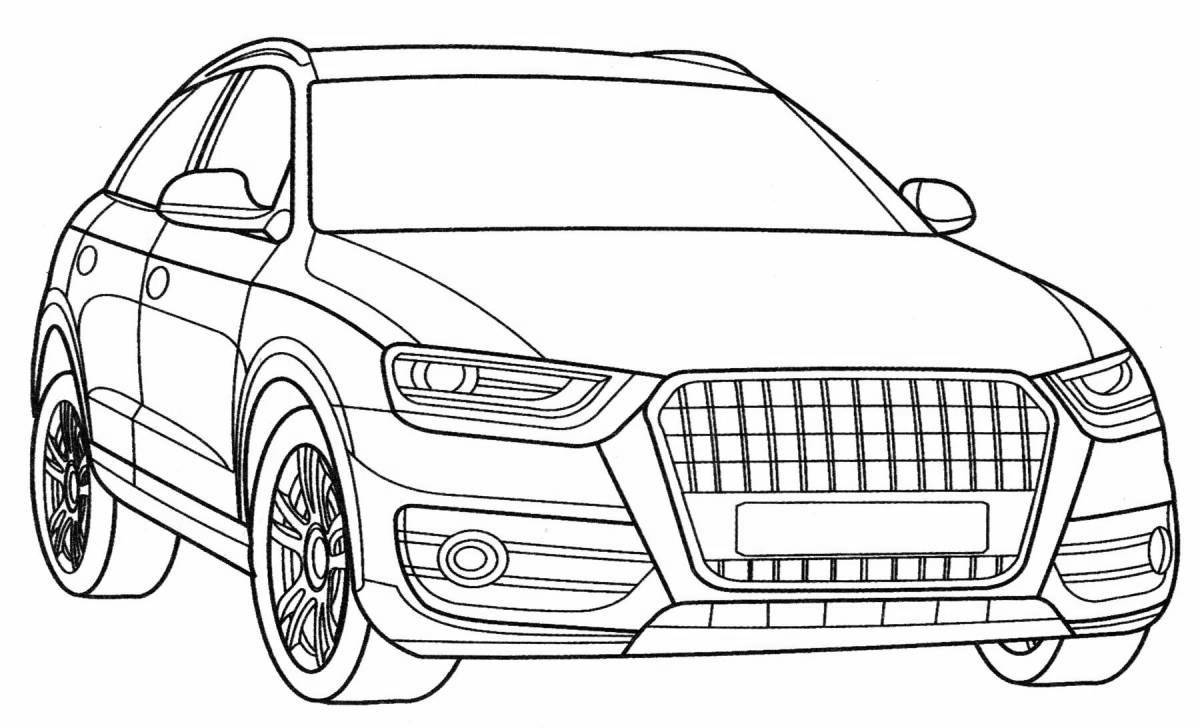 Awesome audi sport coloring page