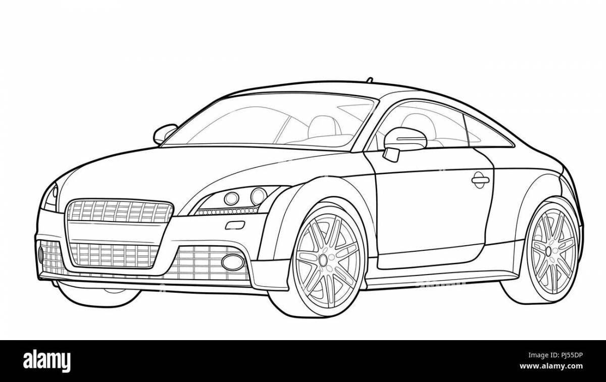 Amazing audi sport coloring page