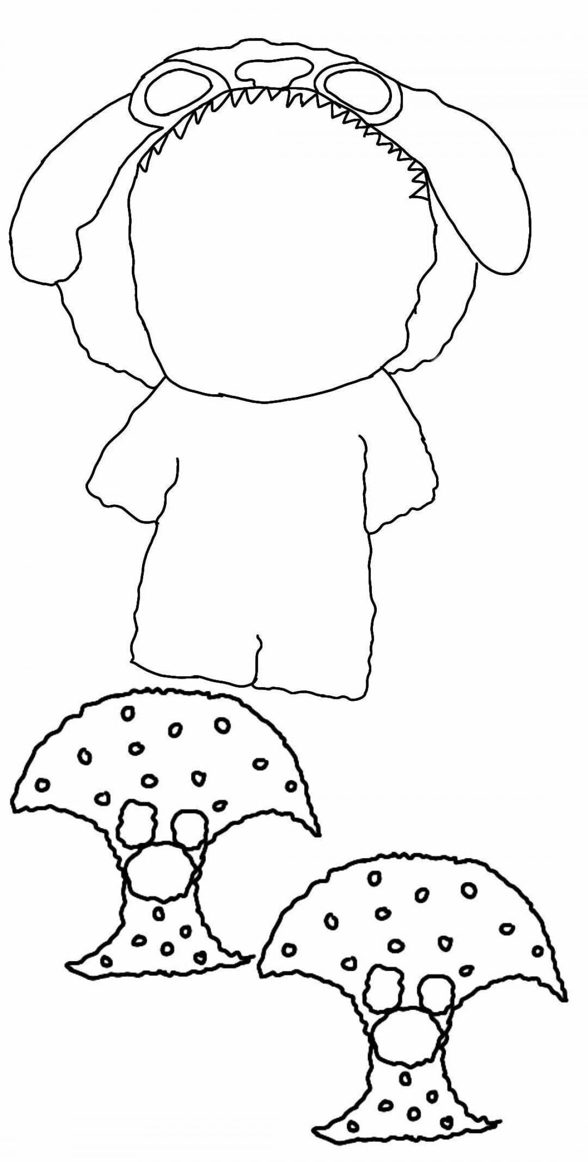 Amazing paper duck clothes coloring page lalafanfan