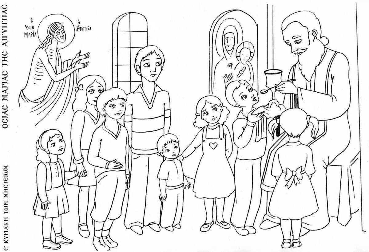 Coloring page luxury church