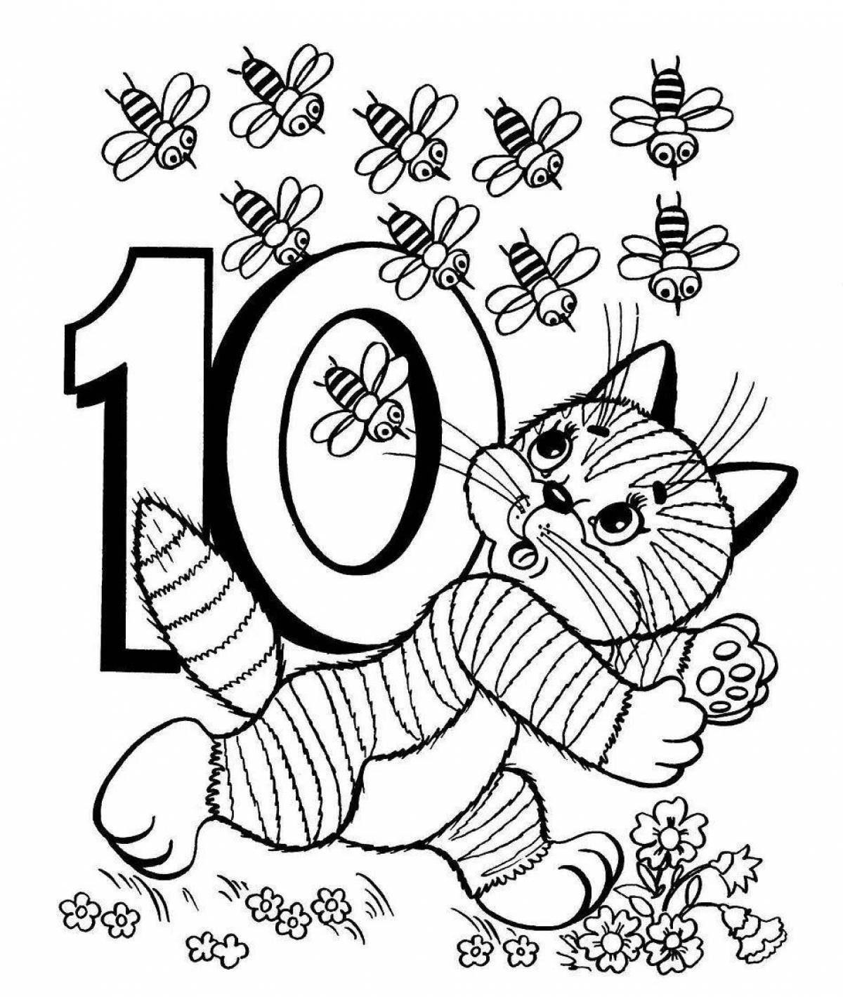 Stimulating coloring book for children 10