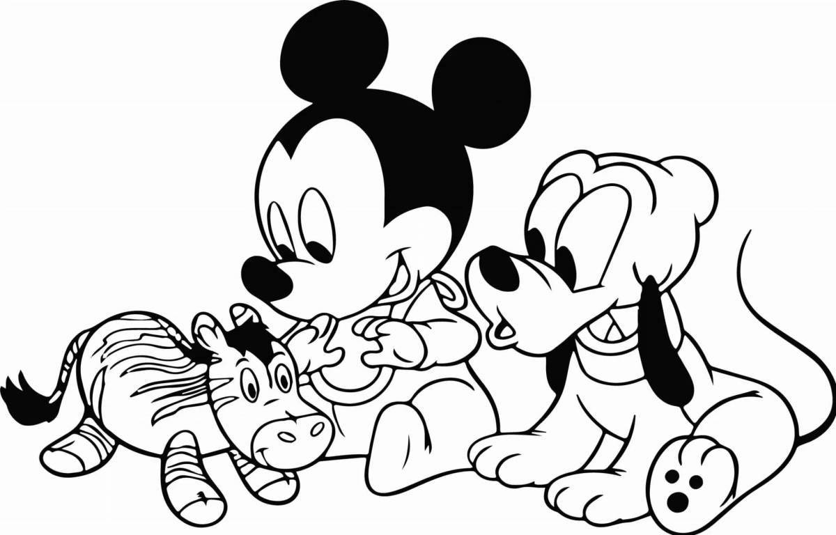 Colorful Mickey Mouse coloring book