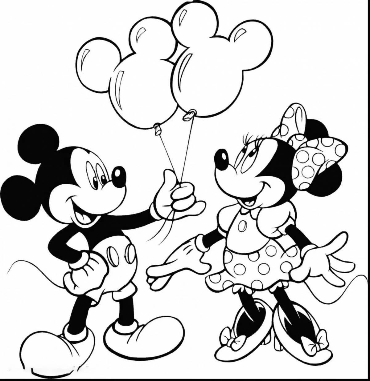 Sweet mickey mouse coloring book