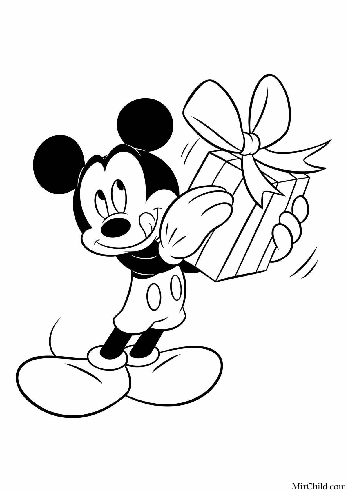 Mickey mouse humorous coloring book