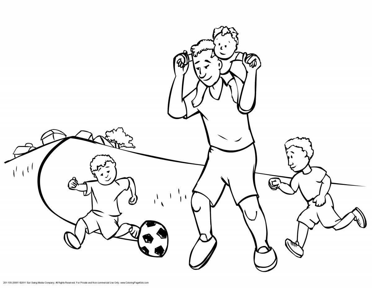 Attractive health coloring page