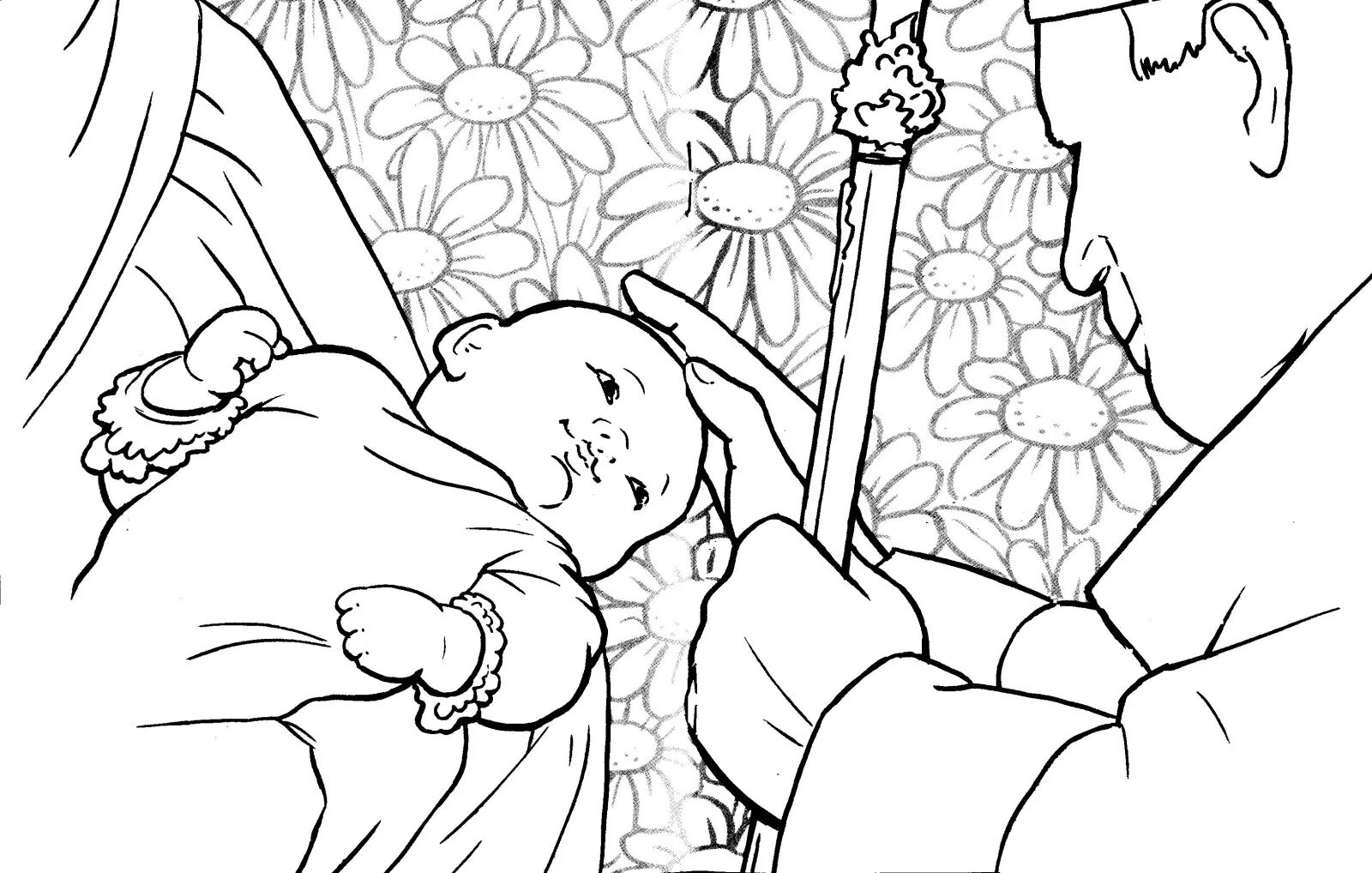 Glorious baptism coloring page