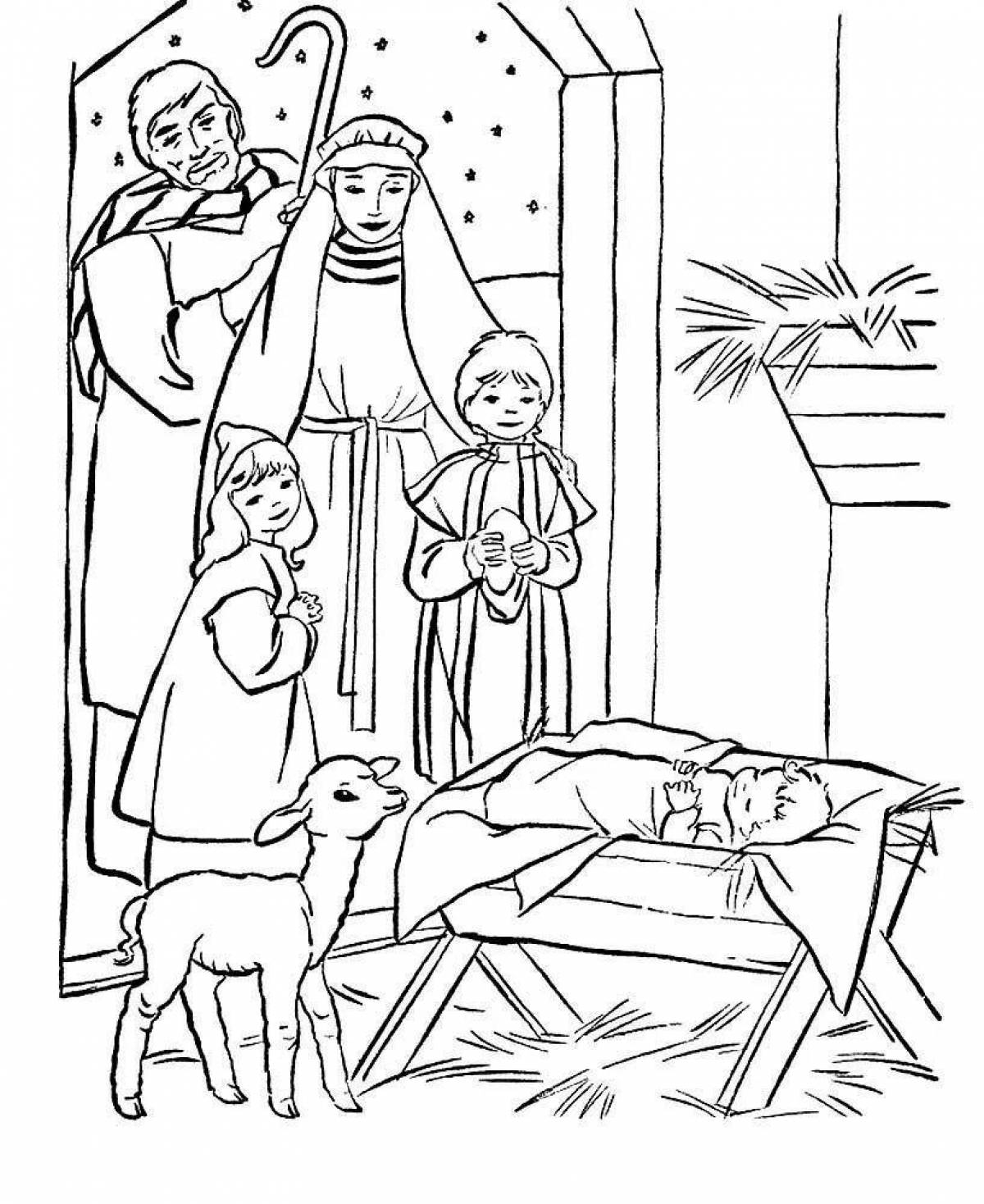 Glorious christmas coloring book