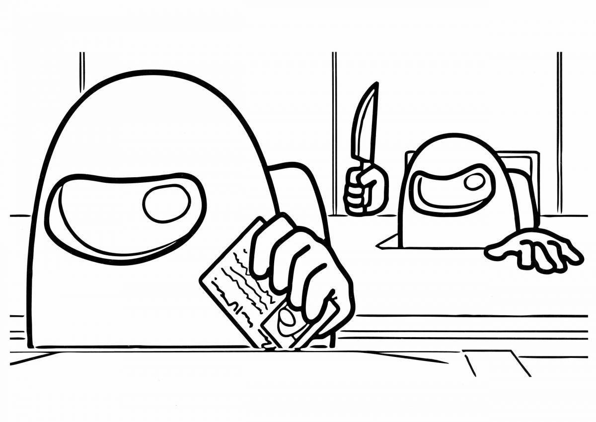 Раскраска Выдающаяся раскраска amon gas для детей