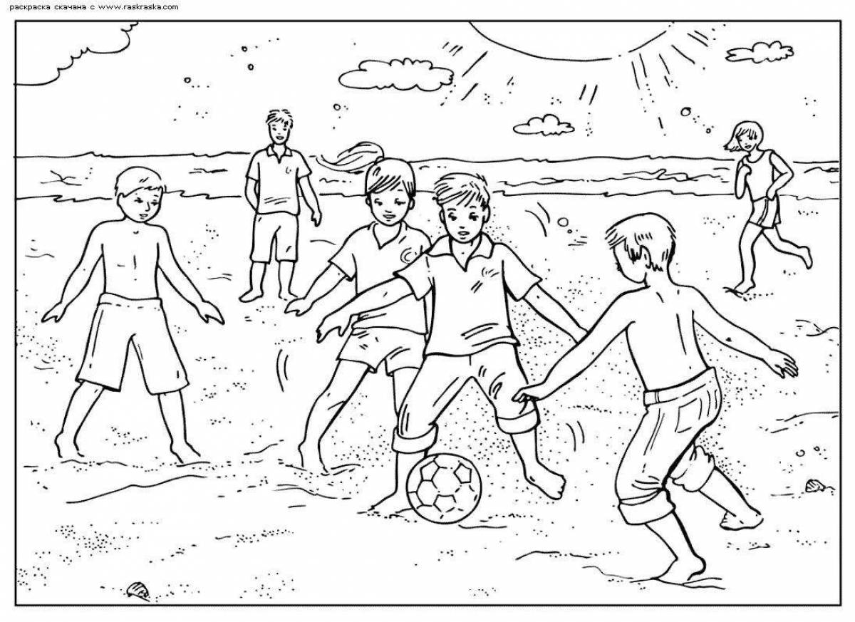 Amazing football coloring book