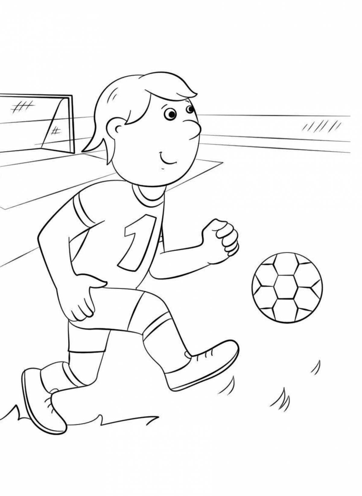 Coloring page glamor football