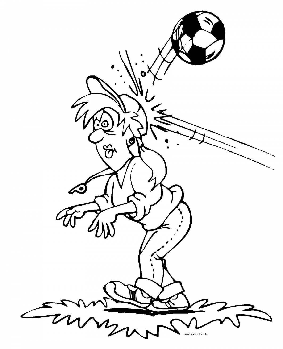Exquisite football coloring book