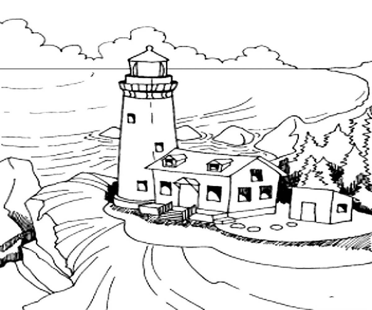 Coloring book gorgeous crimea