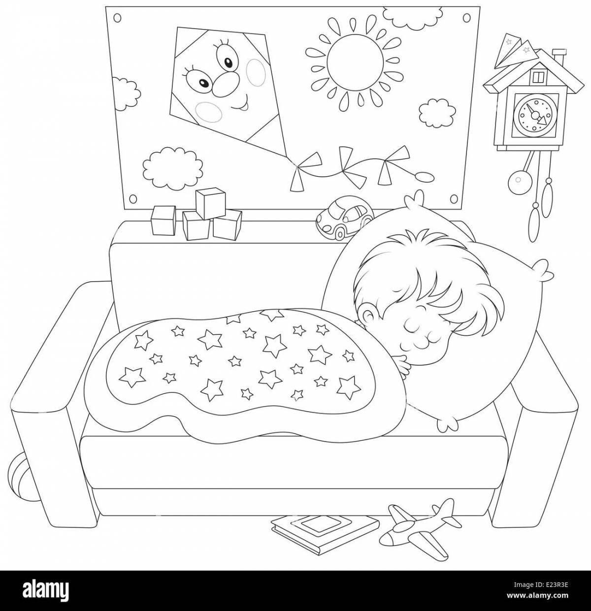 Intriguing coloring page why dream