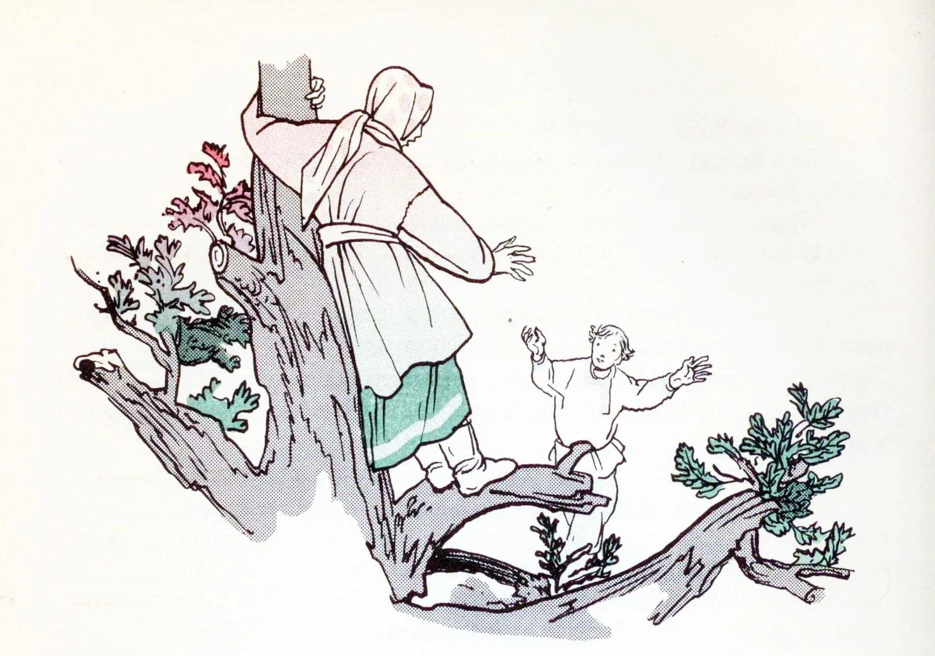 Coloring page majestic Bazhov stone flower