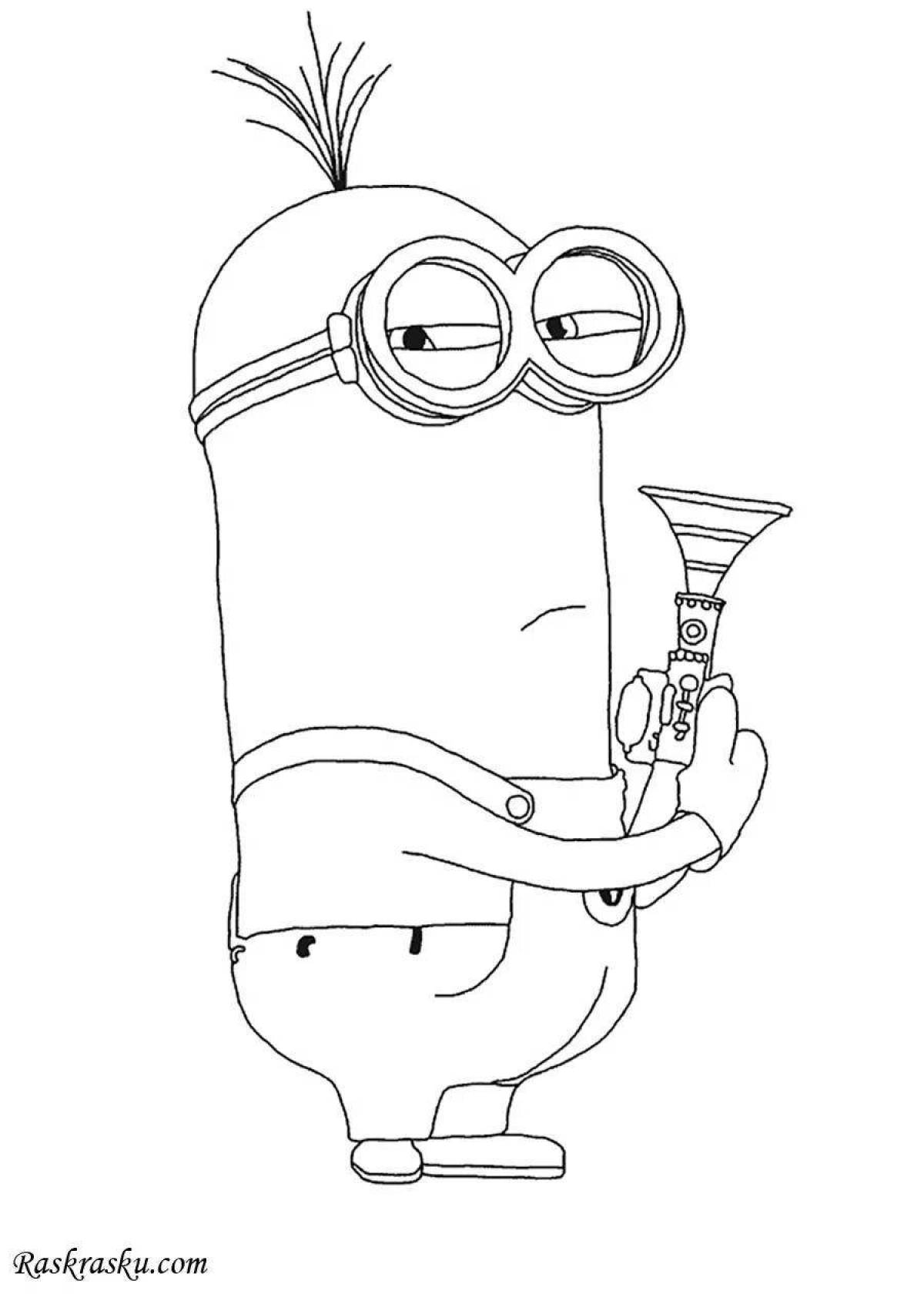 Coloring page minions despicable me