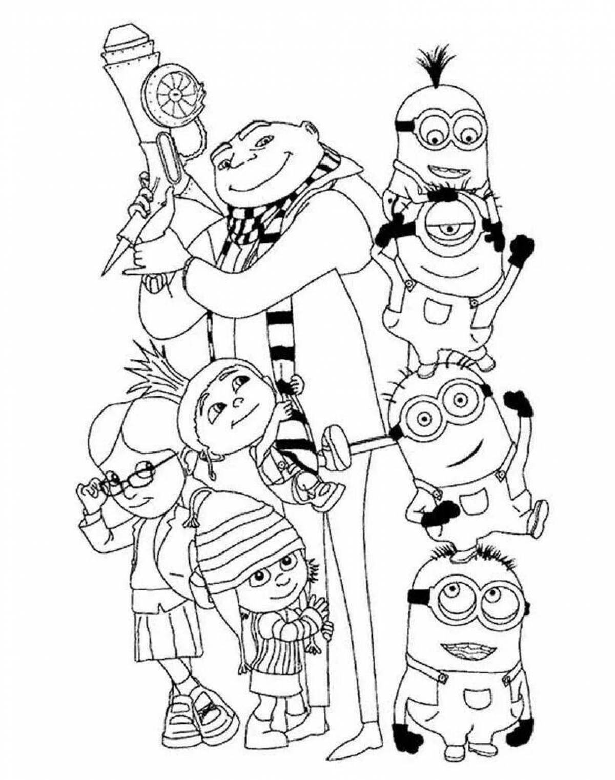 Despicable Me minion color dynamic coloring