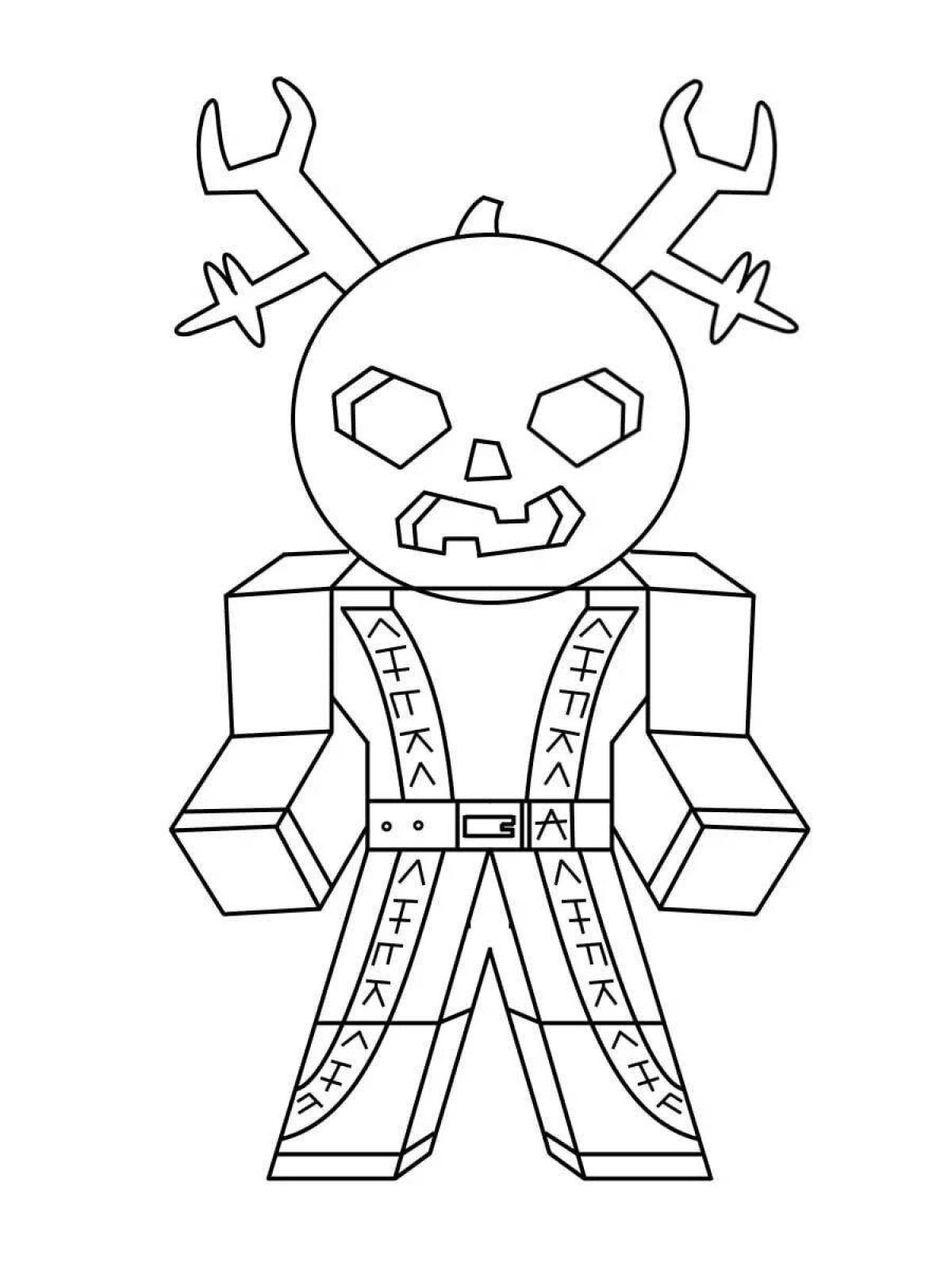 Color-joyful roblox people girls coloring page