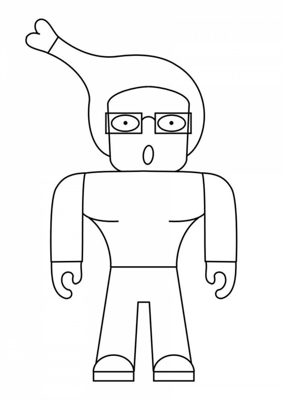 Color-happy roblox people girls coloring page