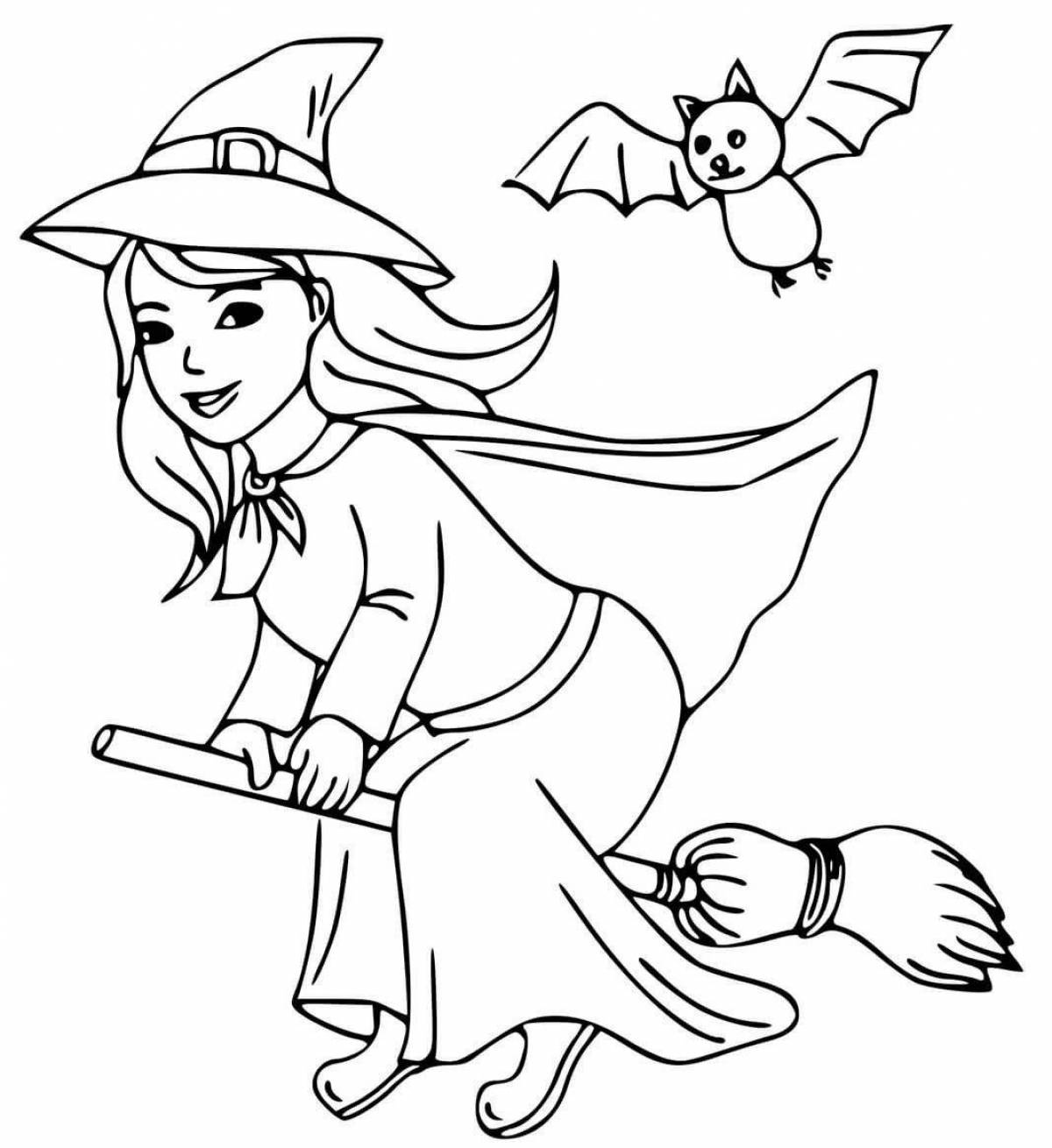 Witch coloring book for real witches