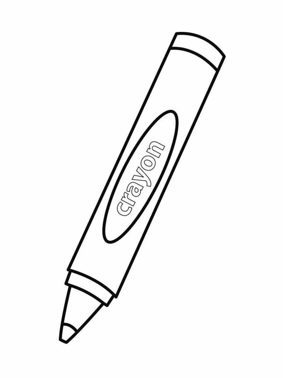 Fun coloring book for scratch markers