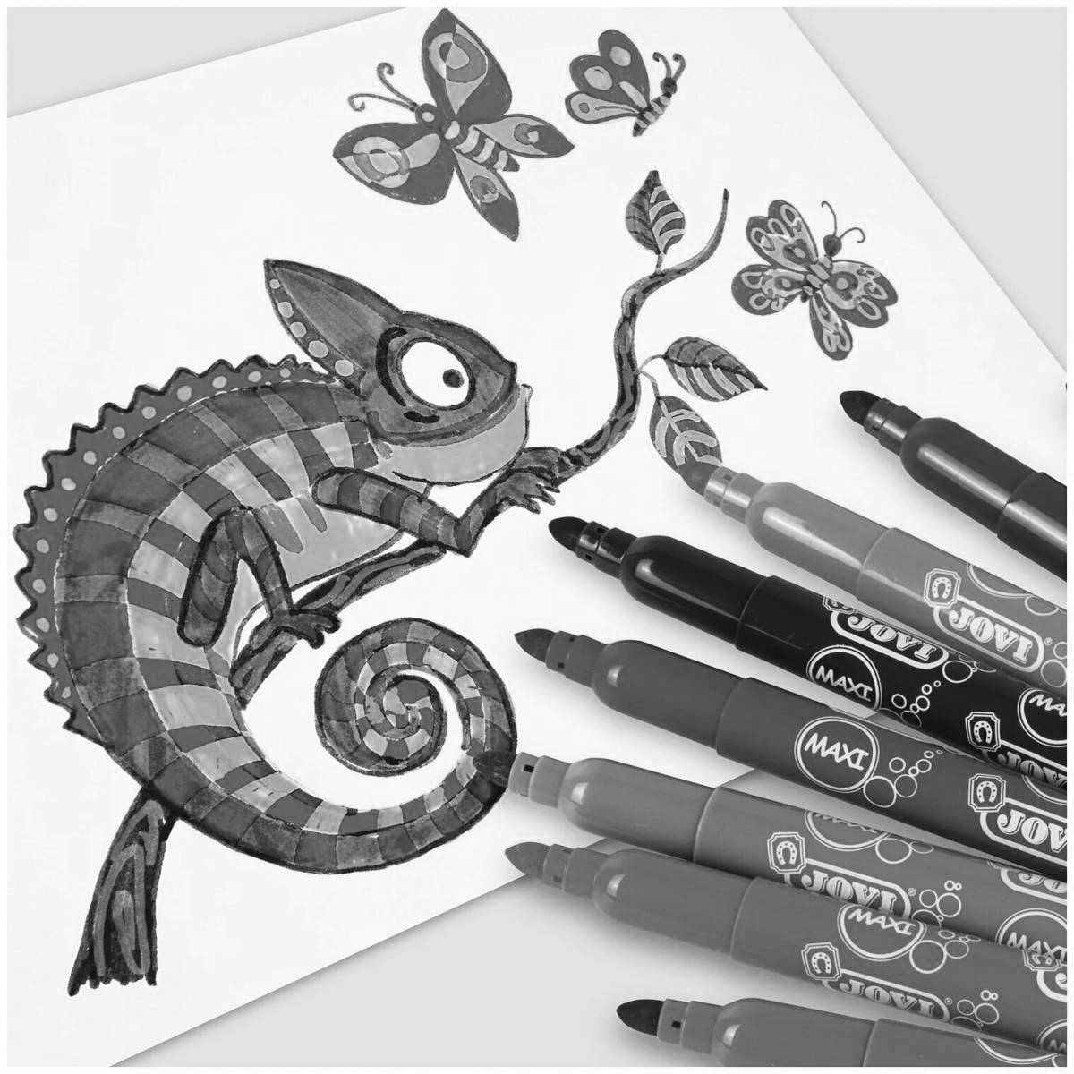 Adorable scratch marker coloring book