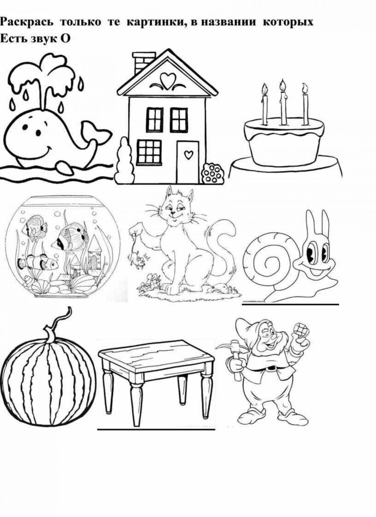 Playful coloring page differentiation t