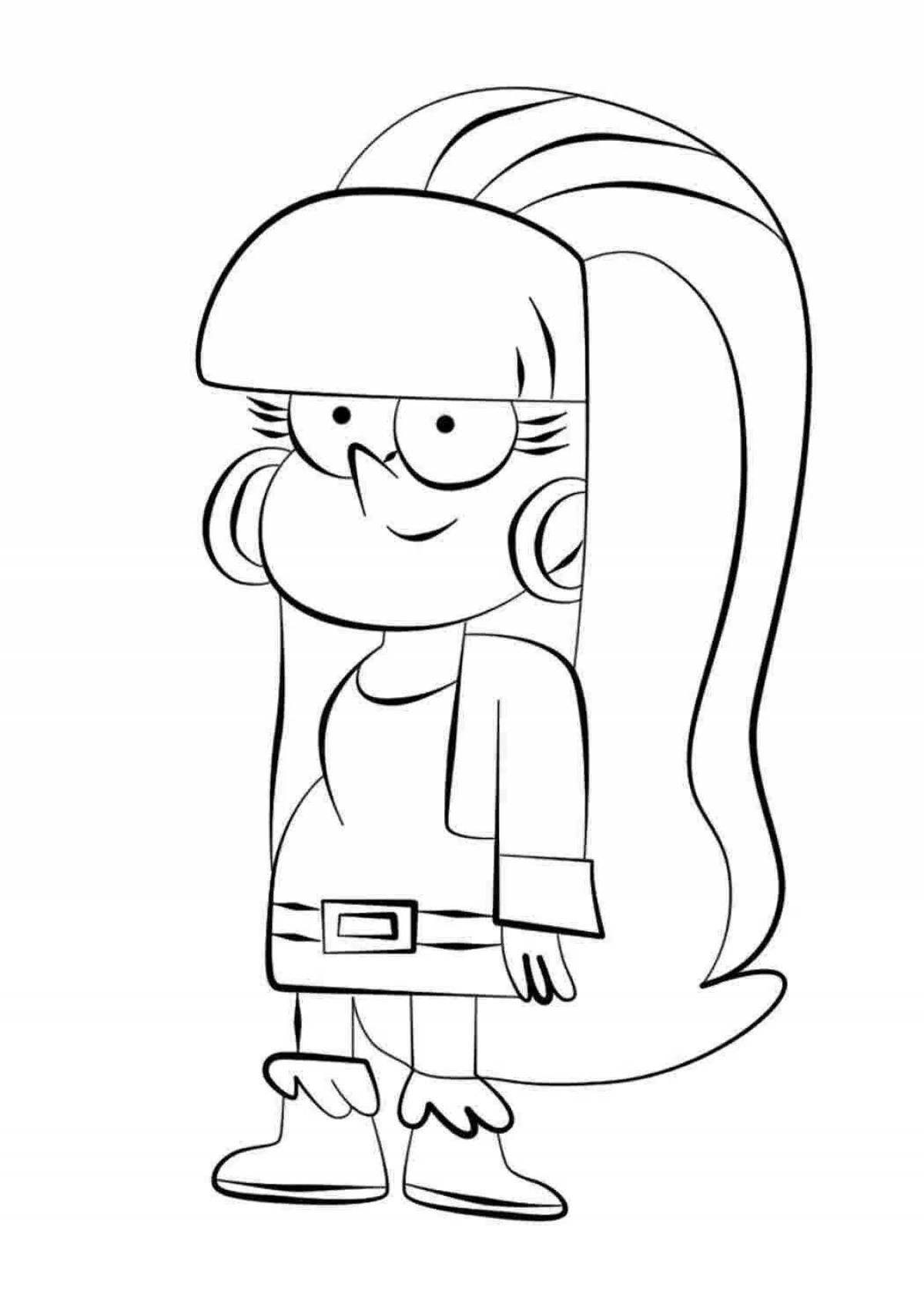 Glorious Gravity Falls Coloring Page
