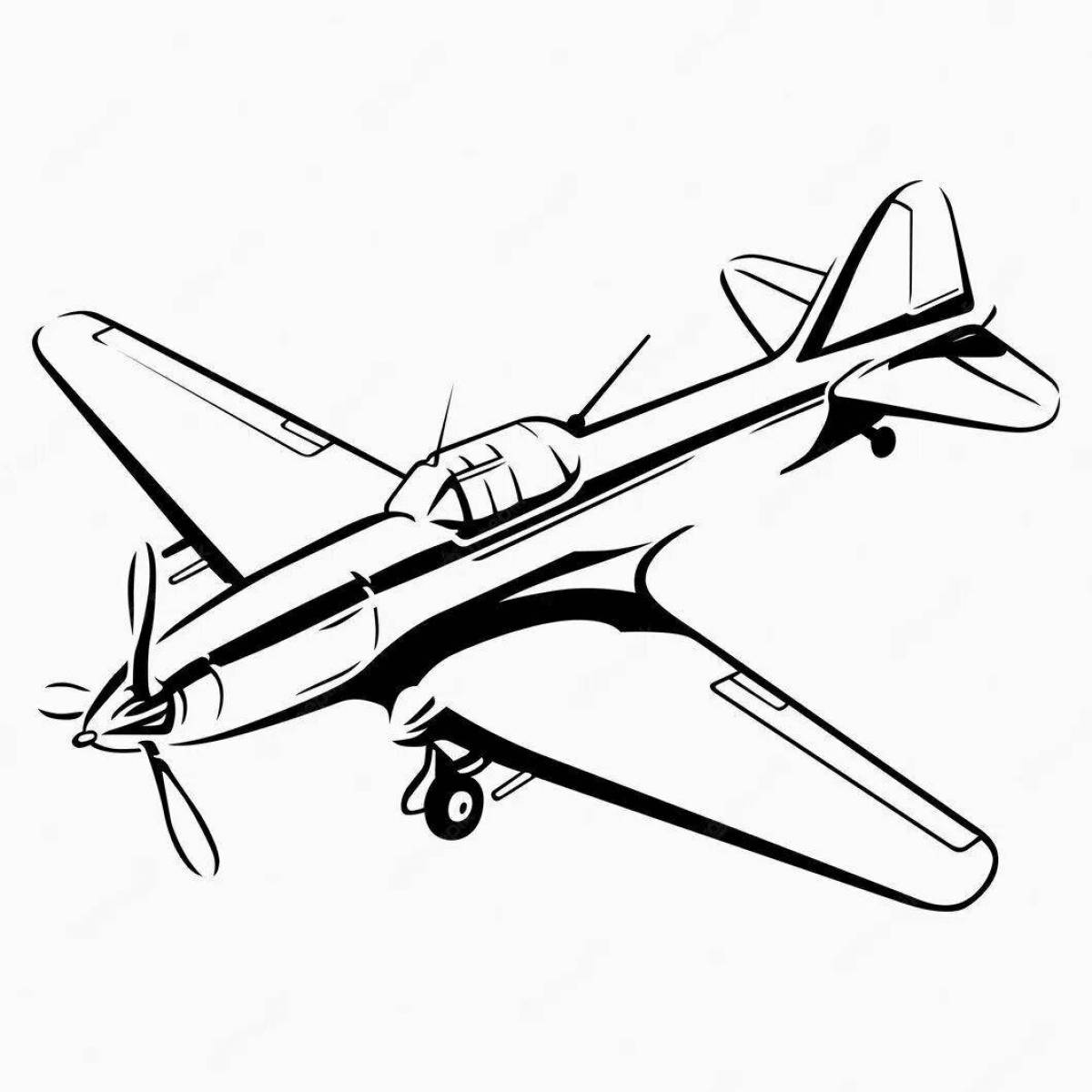 Grand silt 2 plane coloring page