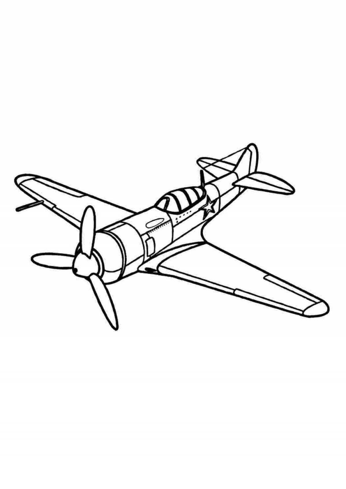 Greatly detailed silt 2 aircraft coloring page