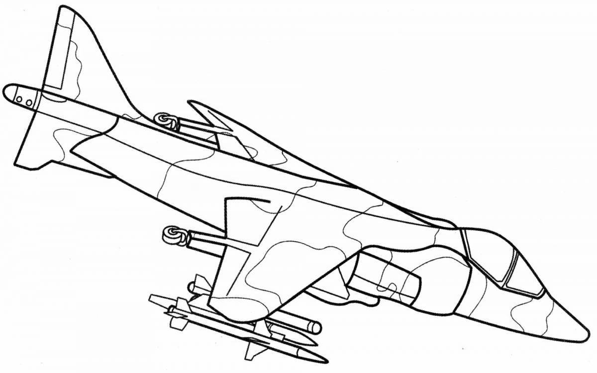 Coloring plane striking silt 2