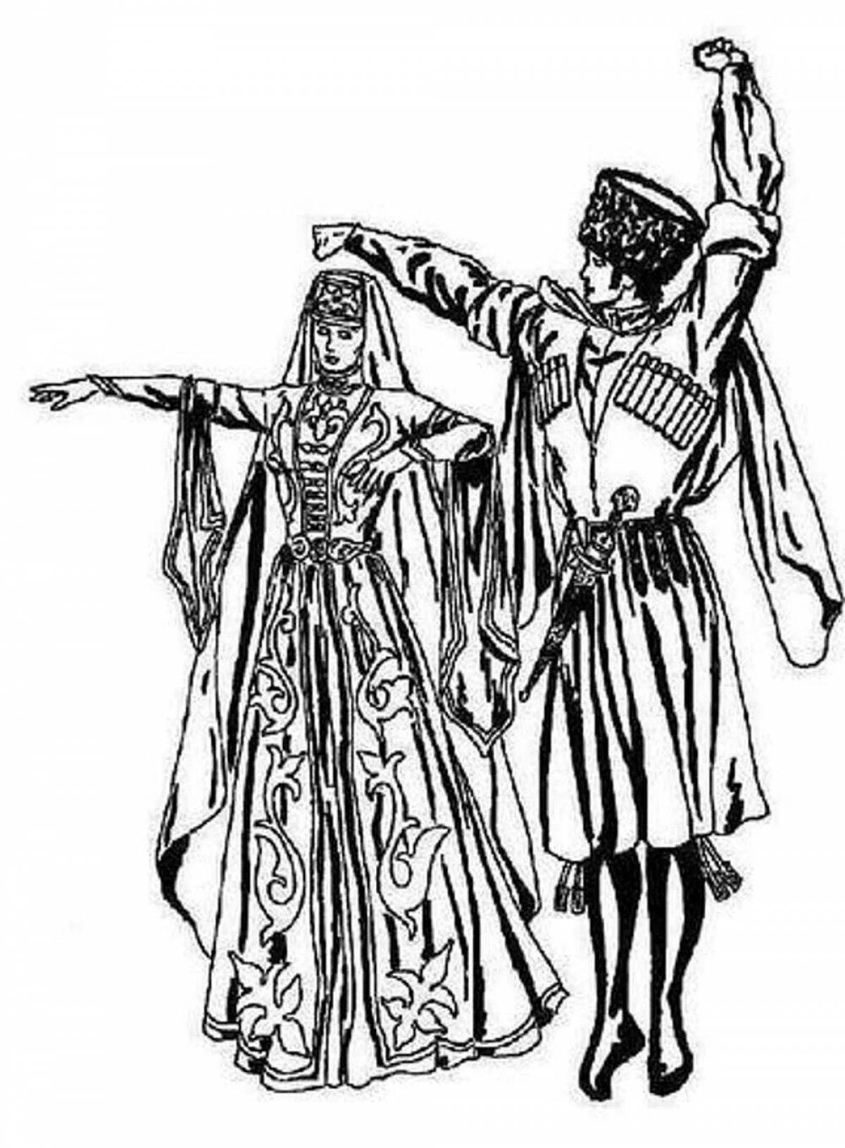 Осетинские национальные костюмы эскизы