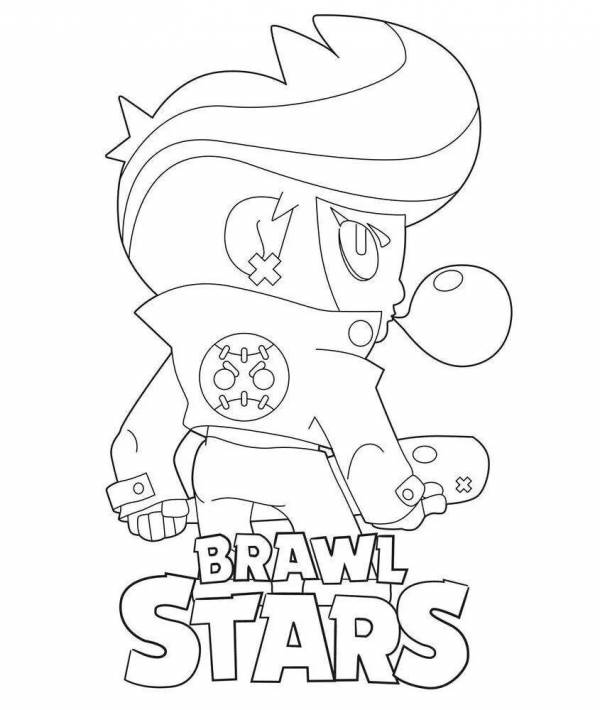 Coloring Pages Brawl stars icons (38 pcs) - download or print for free ...