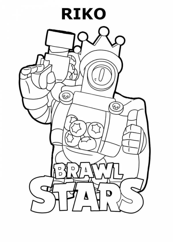 Coloring Pages Brawl stars icons (38 pcs) - download or print for free ...