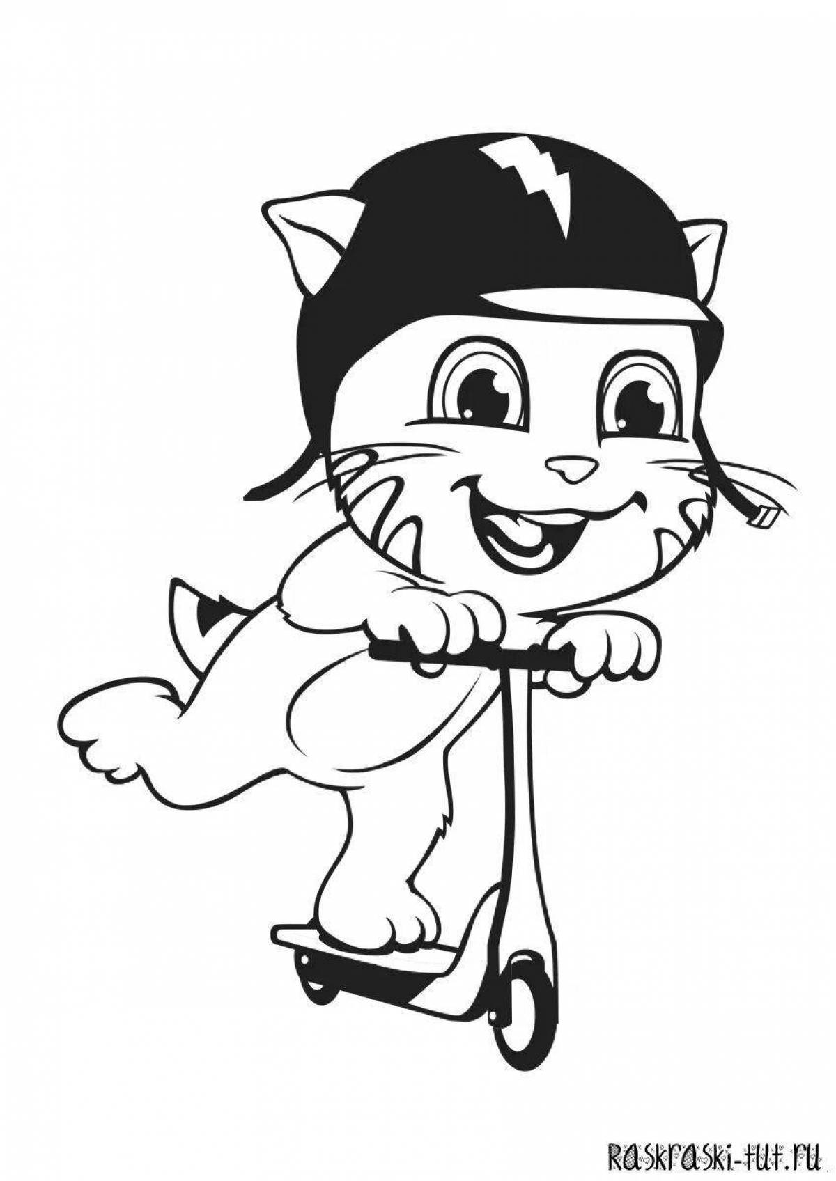 Fun tom and angela coloring pages for kids