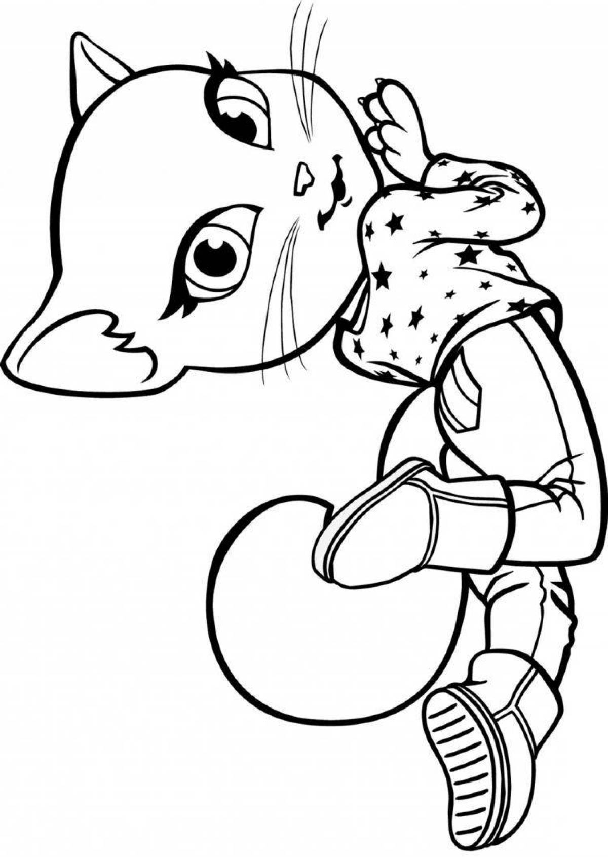 Cute tom and angela coloring pages for kids